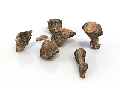 Realistic style rock tan rock irregular stone weathered rock geological specimen outdoor scene building decoration solid rock rock rock rock rock block 3d model