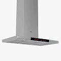 Stainless Steel Modern Range Hood With Sleek Design And Control Panel Lights 3d model
