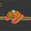 snake cobra venomous snake python reptile cold-blooded animal reptile 3d model