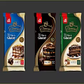 Chocos Glace Chocolate Bars With Milk Dark And Hazelnut Flavors