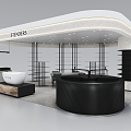 Nordic Store Bath Counter 3d model