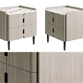 Modern Bedside Tables With Marble Tops Wood Cabinets And Metal Legs In Multiple Colors