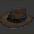 Brown Leather Hat With Dark Band For Daily Use As Essential Living Accessory