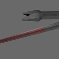 Tactical Weapon Constructed From Metal With Red Grip Grey Head And Modern Design Features