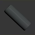 Gray Cylindrical Metal Component With Hexagonal Socket And Smooth Solid Surface