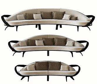 Modern Combination Sofa Combination 3d model