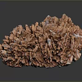 Natural Stone And Wood Decorative Piece With Intricate Texture And Warm Tones