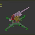 laser tower turret turntable sci-fi tower defense game tower defense sci-fi turret game turret game turret 3d model
