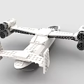 LEGO toy blocks futuristic sci-fi aircraft fighter 3d model