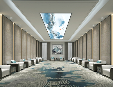 New Chinese Reception Room 3d model