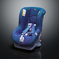 Blue Child Car Seat With Harness Straps And Comfortable Kid Friendly Design