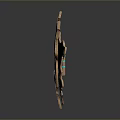 Medieval Shield Ancient Shield Defensive Weapon Ancient Shield Iron Shield Protective Shield Wooden Shield 3d model