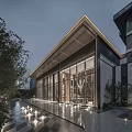 modern demonstration area 3d model