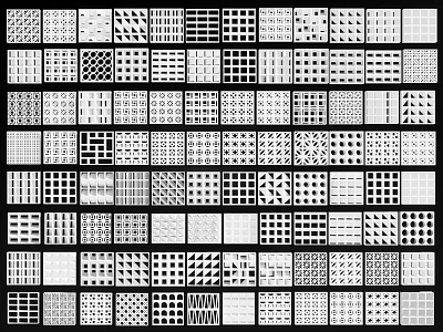 Decorative Garden Ornaments With Various Intricate Geometric Lattice Patterns And Designs 3d model