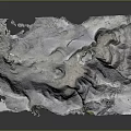 Natural Mountain Landscape With Rugged Terrain Rocky Peaks And Detailed Erosion Texture
