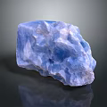 Vibrant Natural Raw Blue Gemstone With Rough Surface And Crystalline Texture