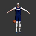 Basketball Player Equipment Including Clippers Jersey Goggles Arm Sleeves Knee Sleeves And Ball