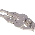 Precision Engineering Mechanical Structure With Interconnected Gears And Metal Components