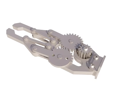 Precision Engineering Mechanical Structure With Interconnected Gears And Metal Components 3d model