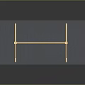 Wooden Building Frame Structure With Cross Beam Design And Transparent Base Platform