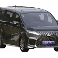 Black Lexus MPV Car With Sleek Exterior Design And Chrome Grille