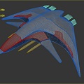 Modern Fighter Fighter Fighter Science Fiction Fighter Science Fiction Fighter Space Fighter 3d model