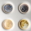 Modern lunar lamp lunar wall lamp lunar lamp creative lamp lunar gypsum lamp embedded lunar lamp 3d model