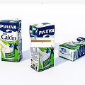 Puleva Caldo Vanilla Milk Drink Cartons Displayed In Three Angles