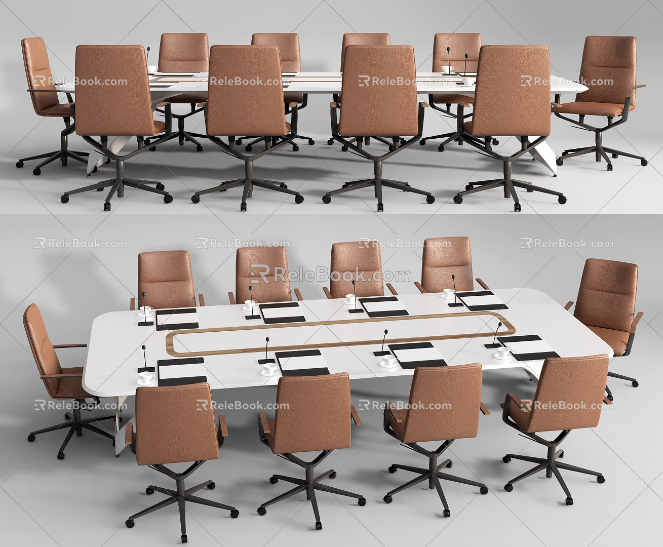 Modern Conference Table and Chair Conference Table and Chair Combination Office Chair Conference Chair model