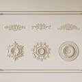 Intricate Decorative Carvings Featuring Floral Patterns Circular Designs And Ornamental Motifs For Interior Wall Decor