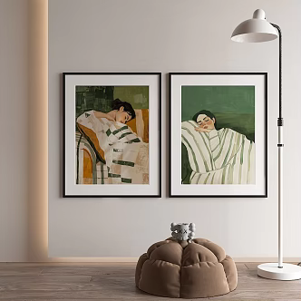 Nordic decorative painting 3d model