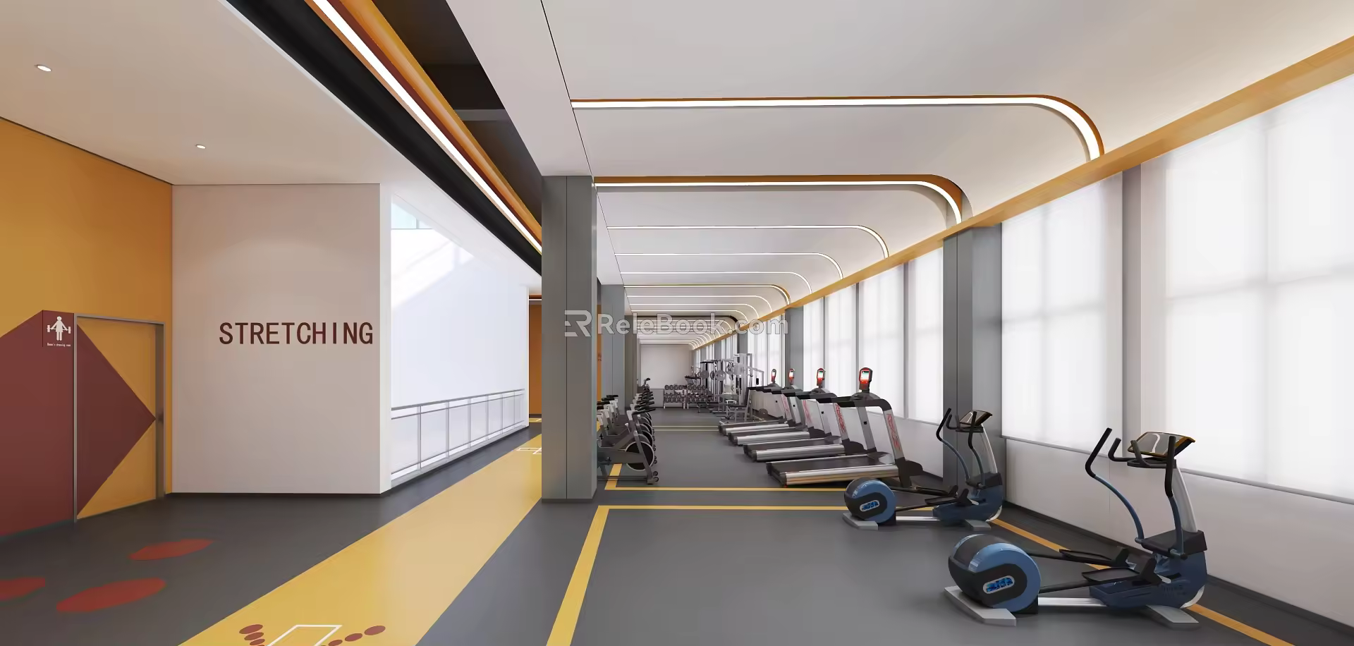 Modern Gym 3d model