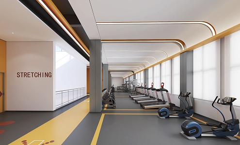 Modern Gym 3d model