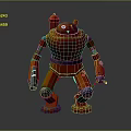 Industrial LOFT Robot Single Wheel Robot Double Wheel Robot 3d model