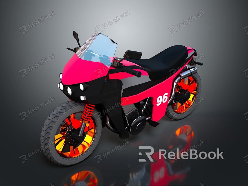 Motorcycle Two-wheeled Motorcycle Cross-country Motorcycle Road Race Motorcycle Motor Vehicle Transport model