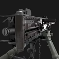 Realistic heavy machine gun 3D model 3d model