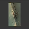 Detailed 3D Terrain Model With Mountainous Features And Textured Aerial View