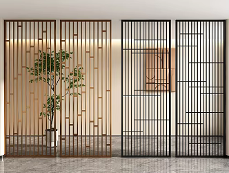 Screen Partition Hollow Partition Porch Partition Metal Partition Living Room Partition 3d model