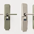 Modern Digital Door Handles with Keypad Locks in Various Colors for Home Security