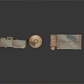 Metal Storage Shelves With Wooden Crates Metal Cans Coiled Cable And Tools