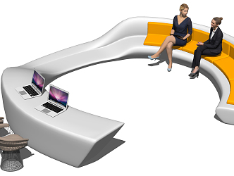 Modern Special-shaped Sofa Special-shaped Sofa Public Leisure Chair 3d model