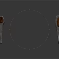 Traditional Axes as Weapons with Metal Heads and Wooden Handles on White Background