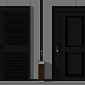Modern security door 3d model