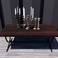 European-style candlestick 3d model