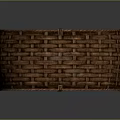 Intricate Weave Natural Wicker Round Storage Basket For Home Decor Organizing