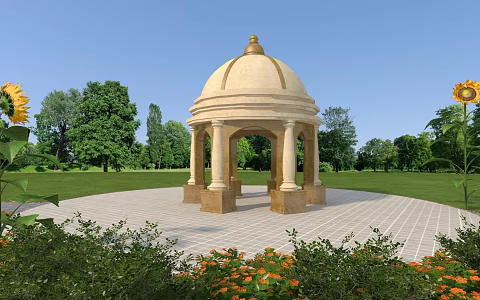 Pavilion, pavilion, park pavilion, Chinese style pavilion, pavilion, European style pavilion, thatched grass pavilion, ethnic style pavilion 3d model