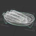 Fresh Long Sesame Seed Bread Sticks in Woven Basket with Red and White Checkered Cloth