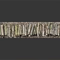 Stacked Natural Wood Logs On Stone Tray For Rustic Home