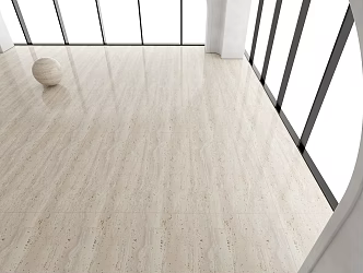 Modern wood grain tile marble floor tile 3d model