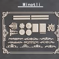 Intricate Ornate Decorative Lines With Carvings Frames And Minotli Designs